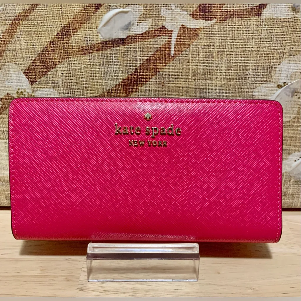 Kate Spade ☀️ Staci Satchel & Wallet - Pink Ruby - Image 10