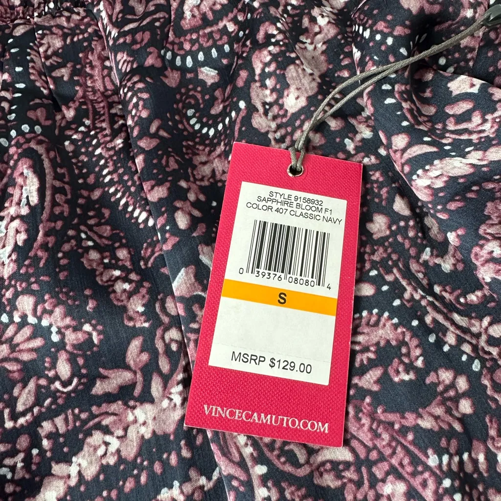 Vince Camuto  Smocked High Neck Dress - Image 4