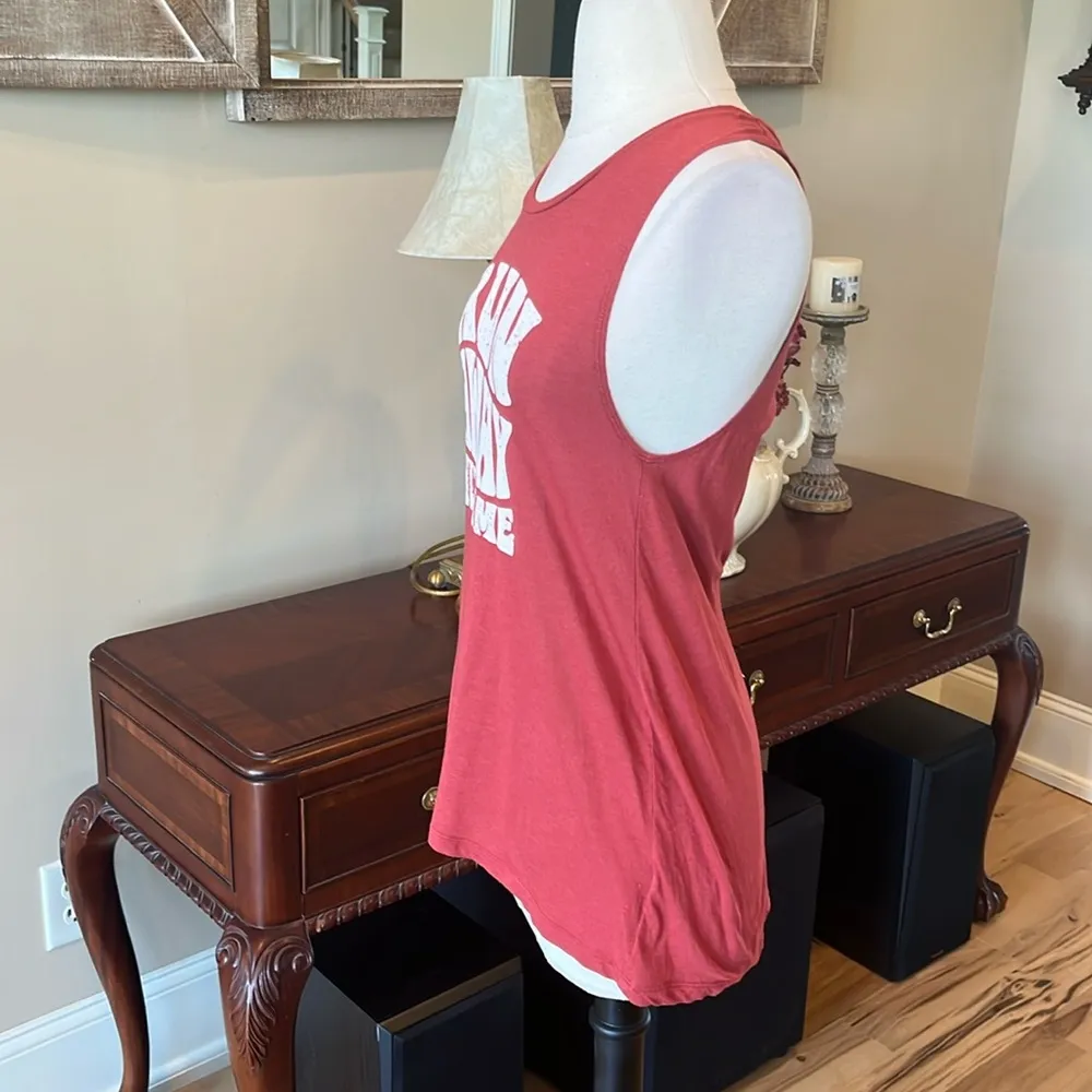 Express Run Away With Me Flowy Tank Rust Womens XS Vintage Red fits XS S M - Image 8