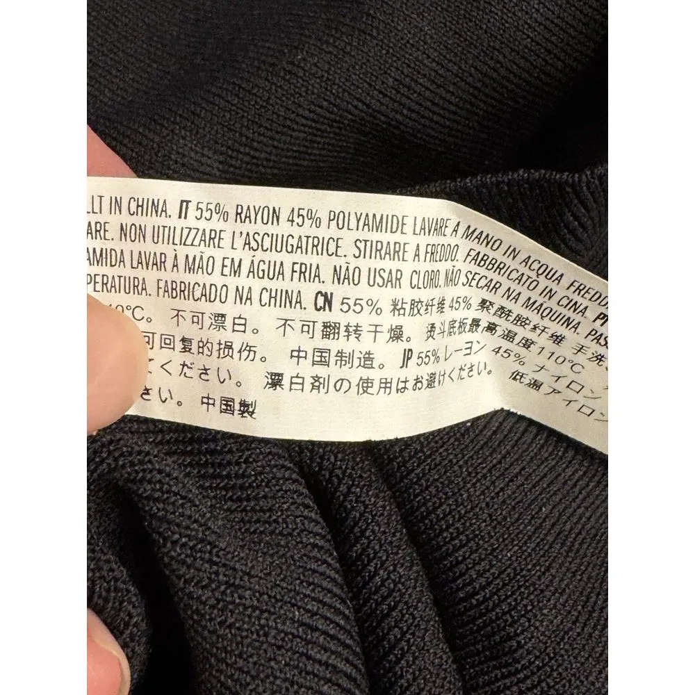 English Factory Women's Striped Polo Knit Dress Color block Size Small Sweater‎ - Image 7