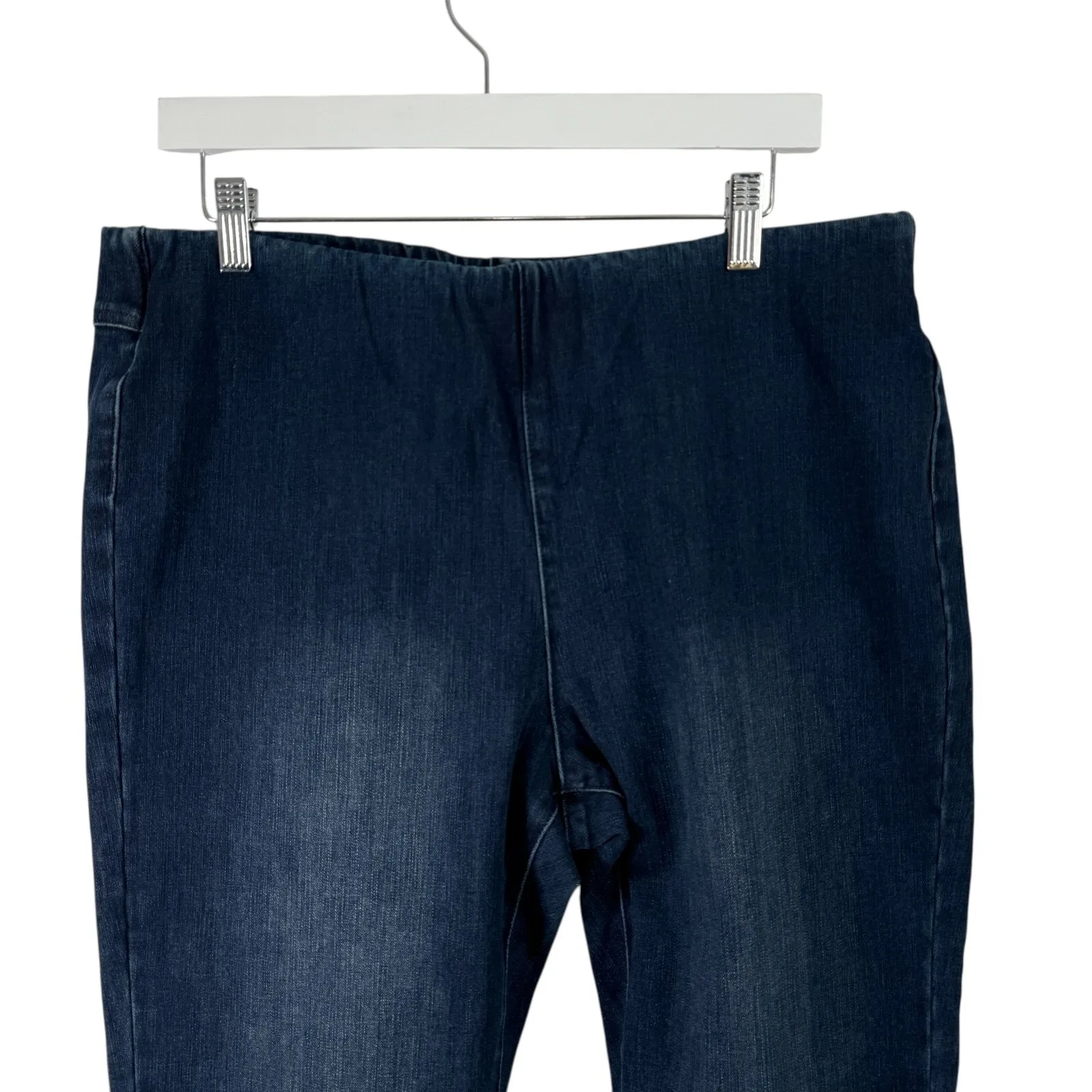 Soft Surroundigs Ultimate Leggings Denim Jean Pull On Ankle NEW Womens PXL - Image 3