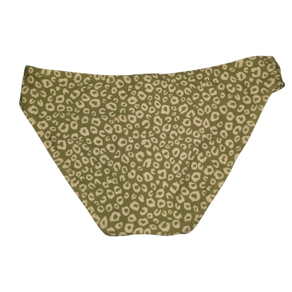 True Craft Green Leopard Print Bikini Bottom Size Small - Image 3