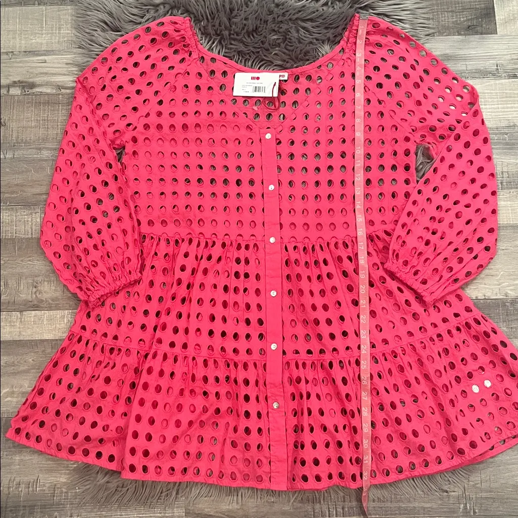NWT Solid & Striped ‘Evan’ eyelet cotton swim cover up mini dress M - Image 8