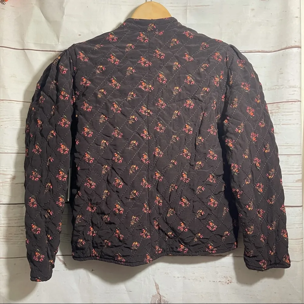 NWT Something Navy • Jacket • Quilted • XS • Pink • Brown - Image 5