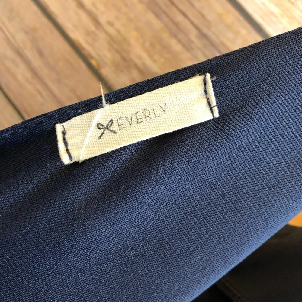 Everly Navy Blue Dragonfly Spaghetti Strap Mini Dress Size Medium - Image 4