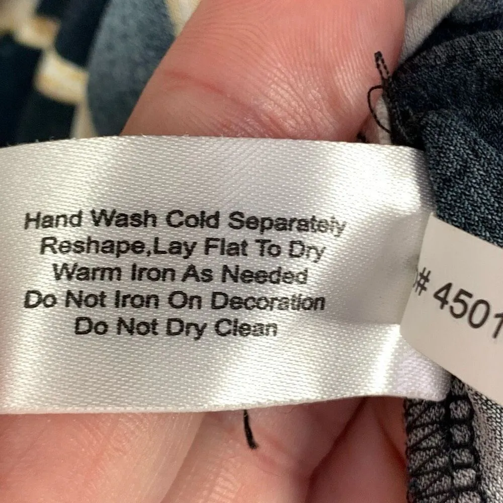 Boston Proper Women's Abstract Striped Long Bell Sleeve Top Multicolor Size XS - Image 7