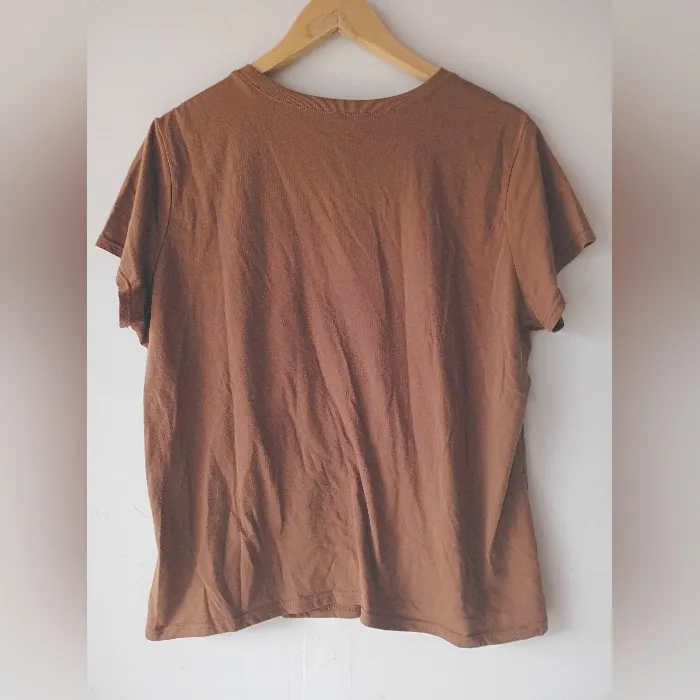 Wound Up Wild & Free Skull Floral Graphic Tee Brown XL Boho Grunge - Image 6