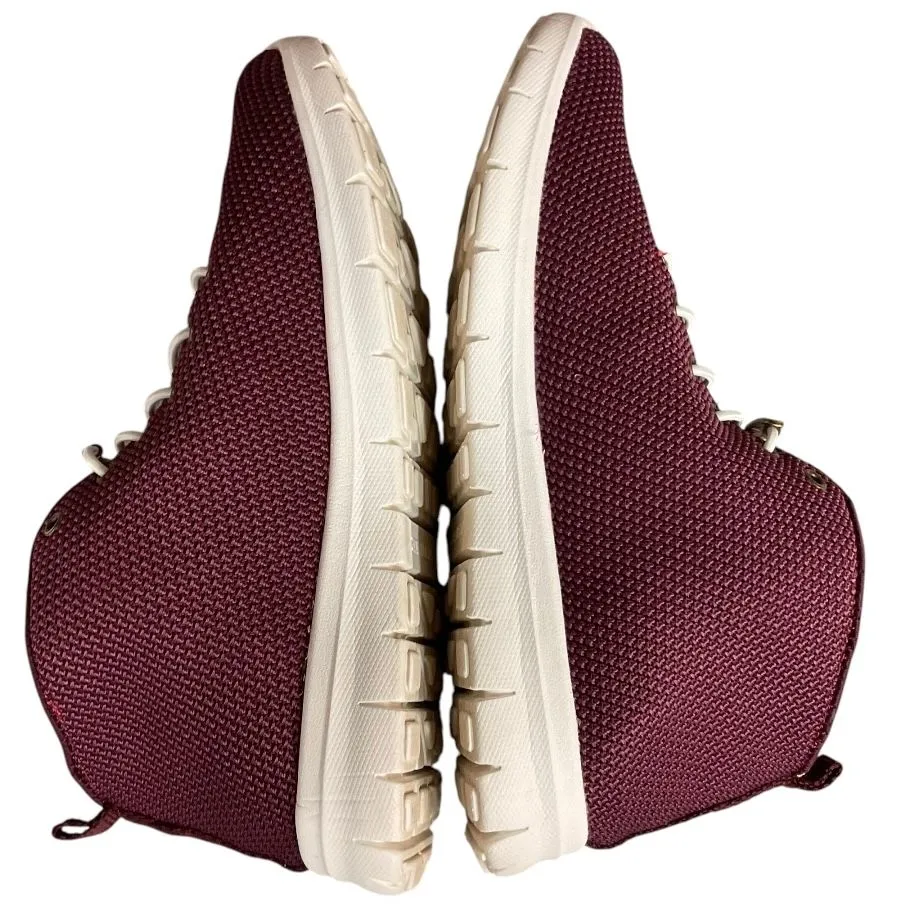 Zee Alexis Kerrigan Women's Red Burgundy‎ High Top Bungee Lace Sneakers Size 7 - Image 9