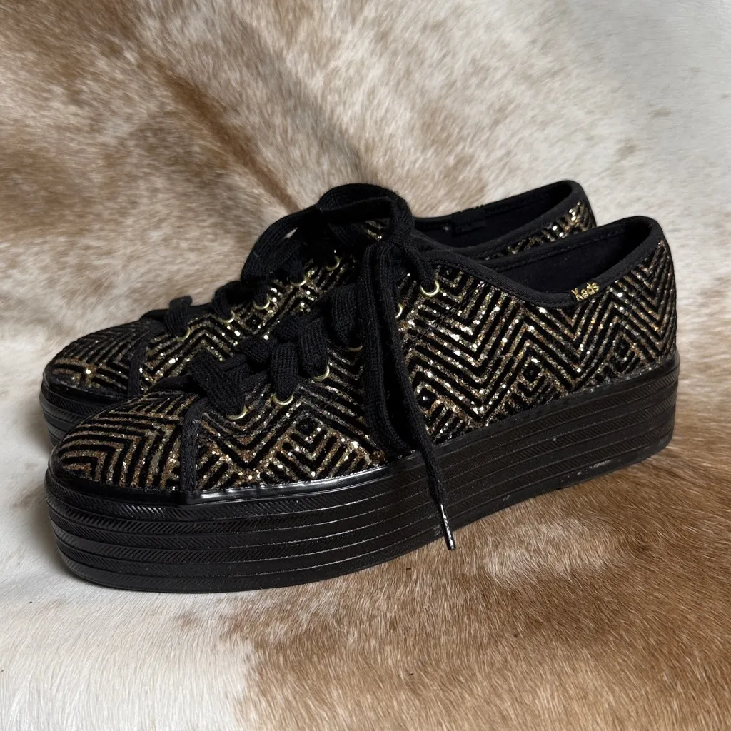 Keds Triple Up Dazzle Platform Sneaker - Women's Sz 9 B13 - Image 3