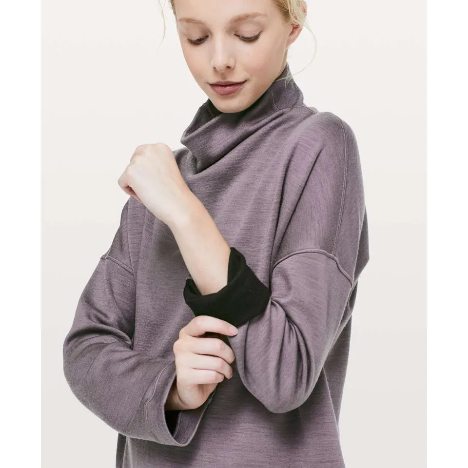 Lululemon Principal Dancer Funnel Neck Sweater‎ Lunar Rock Size 8 - Image 2