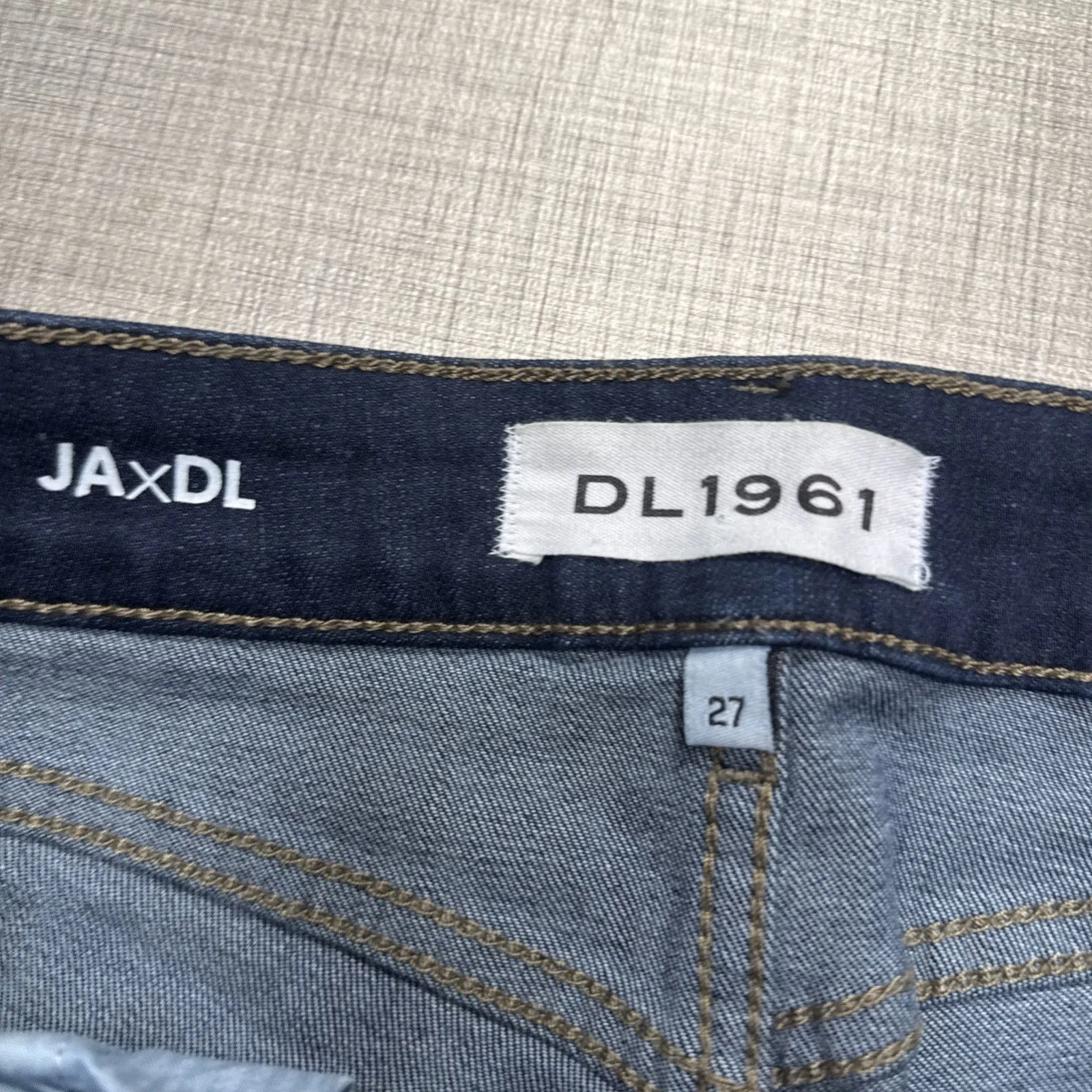 DL1961 27 BLUE JEAN JAxDL‎ NO.3 INSTASCULPT SKINNY STRECH COTTON DENIM Crop - Image 2