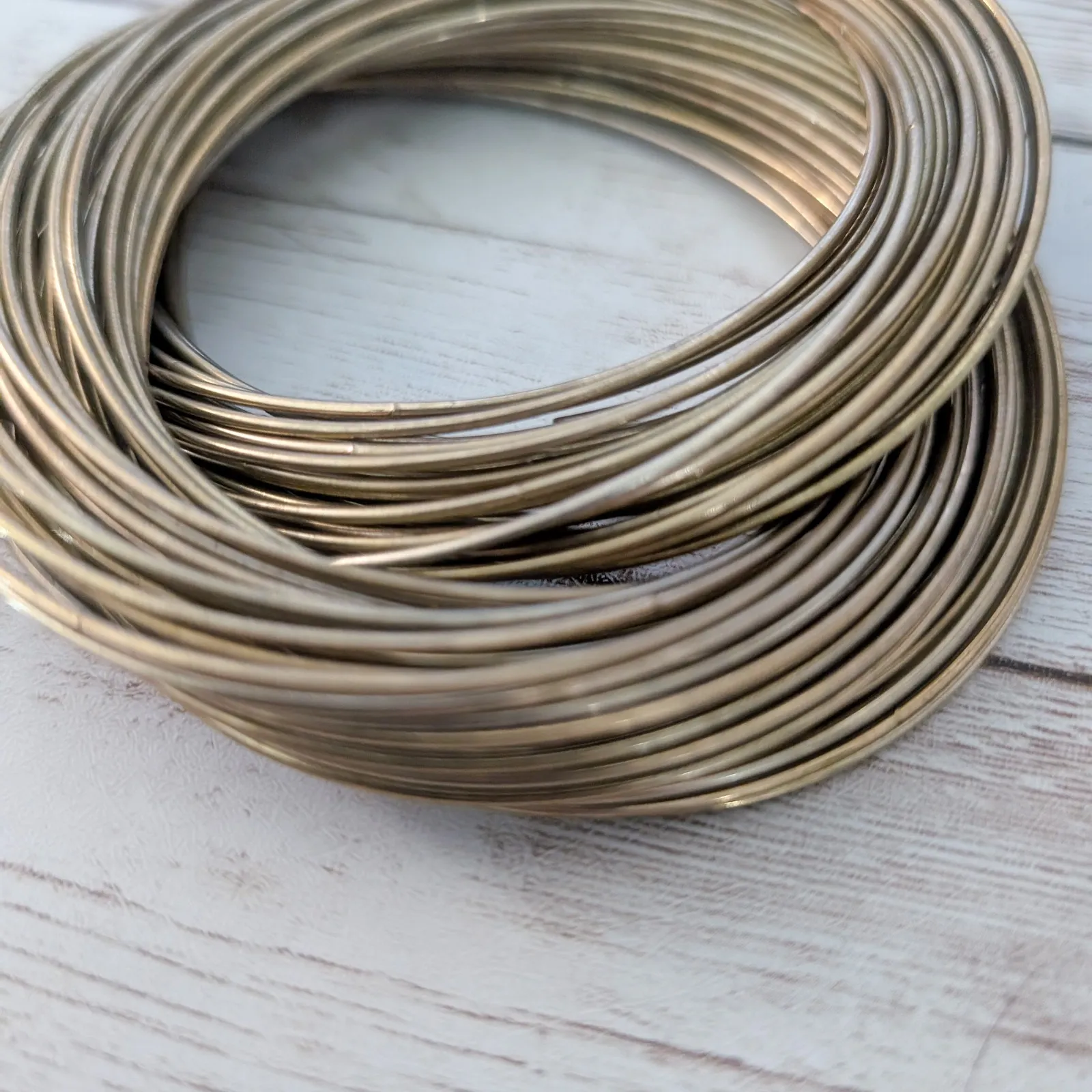 Vintage Bracelet Antique Gold Tone/Brass Tone Interlocking Statement - Image 12