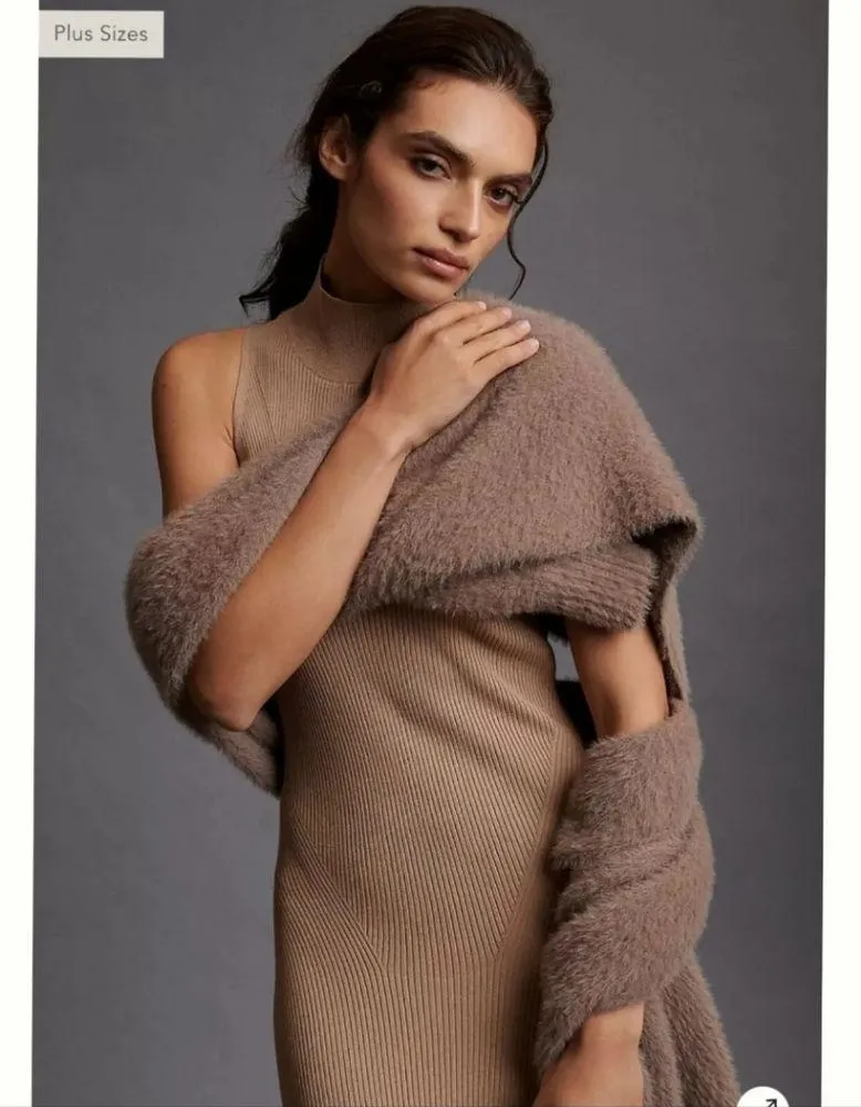 Anthropologie Mock Neck Midi Dress  NWT $180 Size M - Image 4