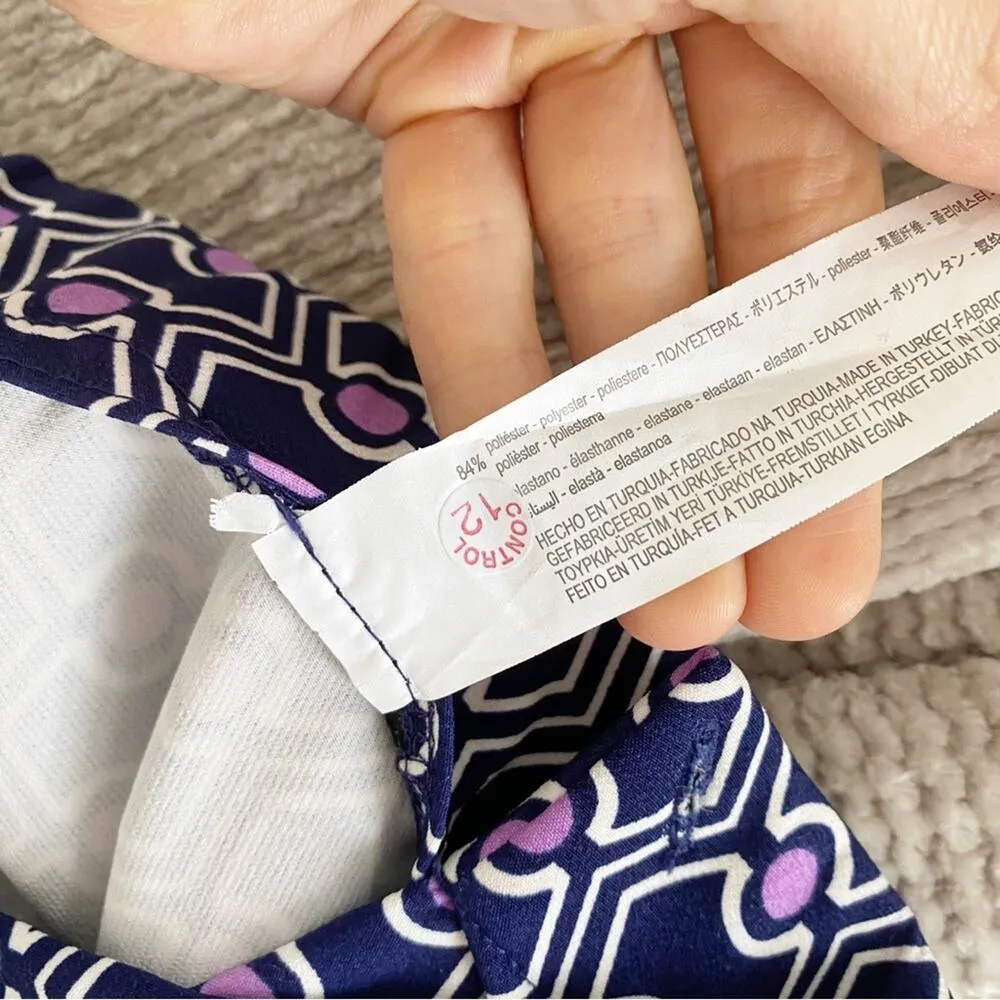 Zara Geometric Print Crop Flare Pants - Image 9