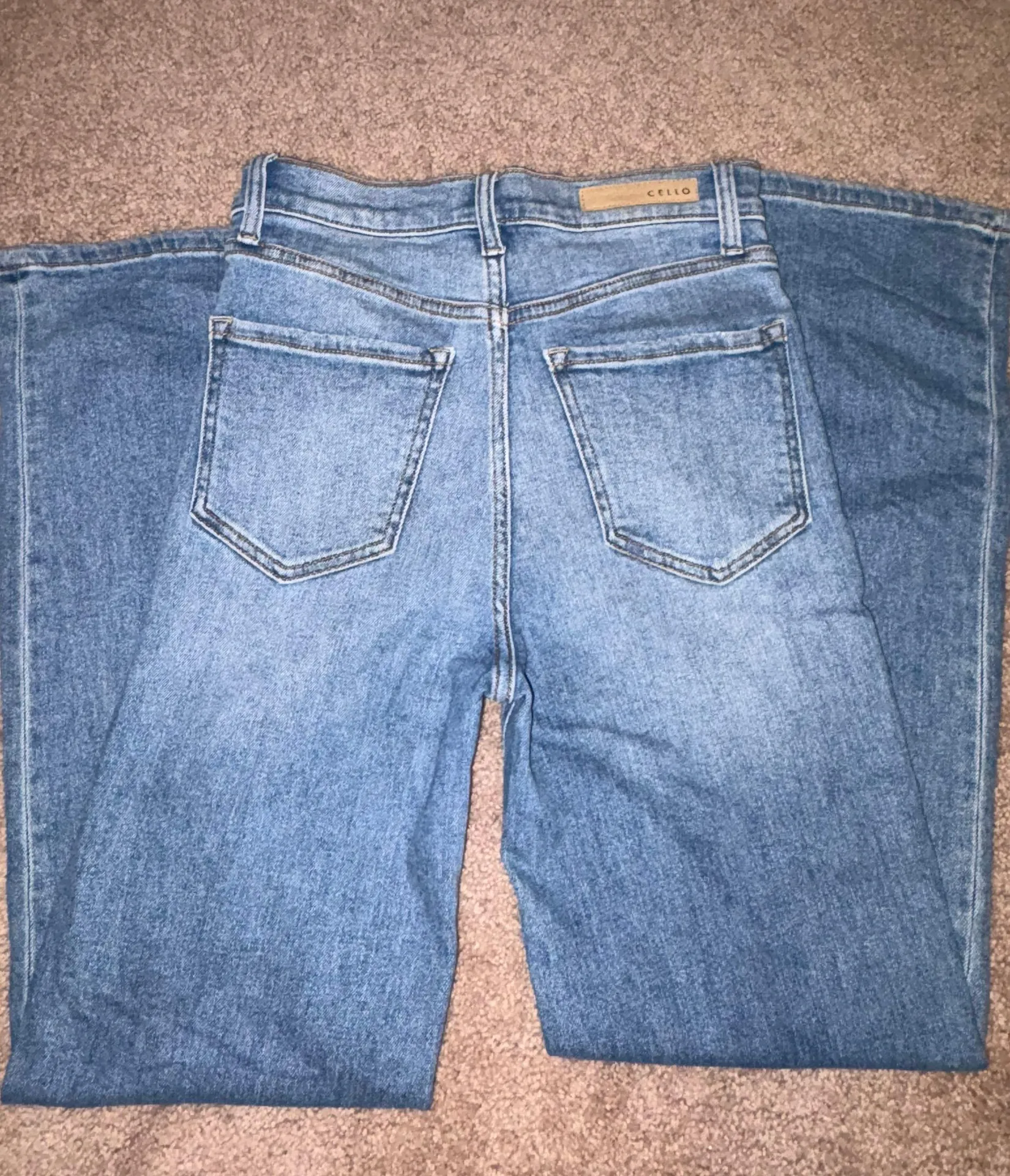 Straight Leg High Waisted Jeans Size XS - Image 5