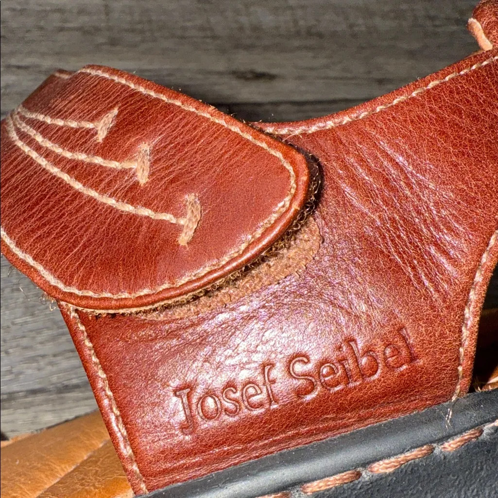 Josef Seibel The European Conmfort Shoe Women's Leather Sandals Brown Size 8 - Image 6