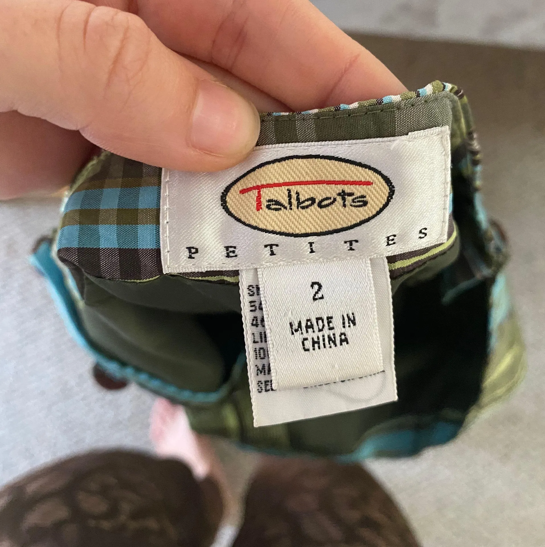 Green Plaid Fairy Cropped Pants Vintage Size 2 - Image 8