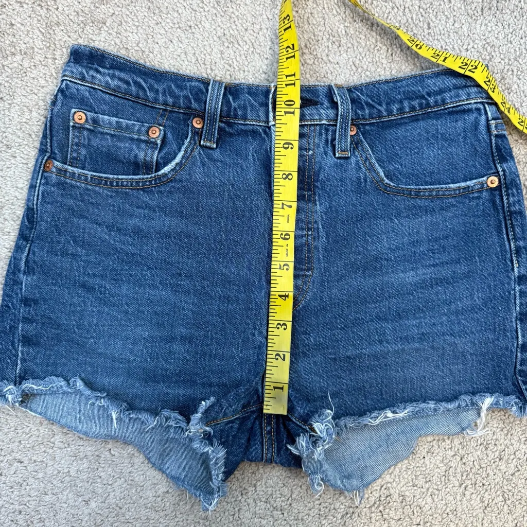 Levi’s 501 Button Fly Cutoff Denim Shorts 28 - Image 8