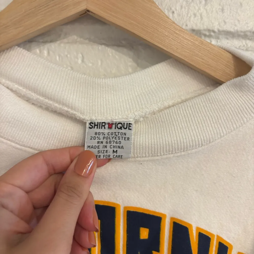 Vintage shirtique cal Berkeley white pullover sweater Size M - Image 2