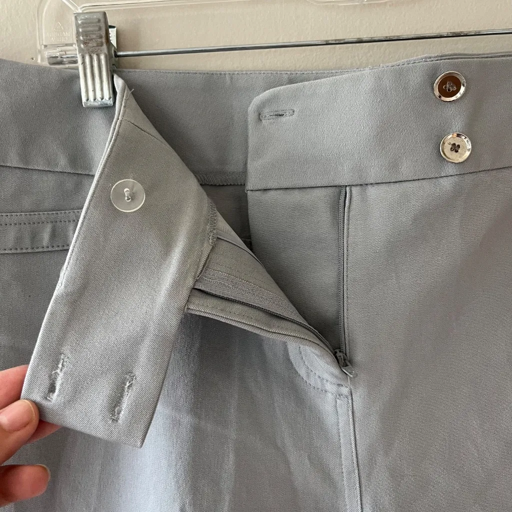 Alfani Sz 16W Stretch Pull On White Straight Leg Capri Jeggings Tummy Control - Image 2