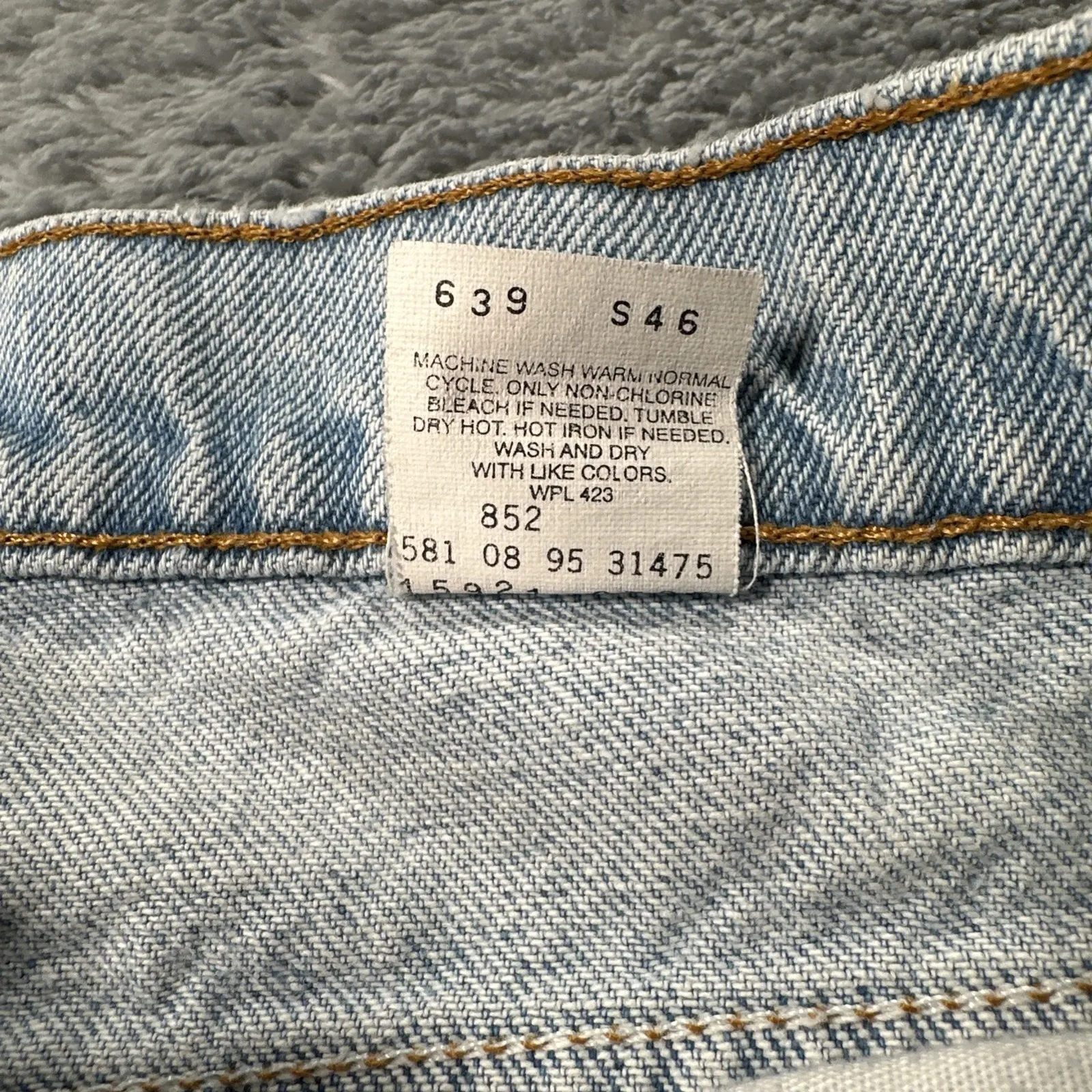 VTG Levi's Jeans Womens Size 14 Medium Blue 15921 921 Tapered Leg Orange Tab 30 - Image 14