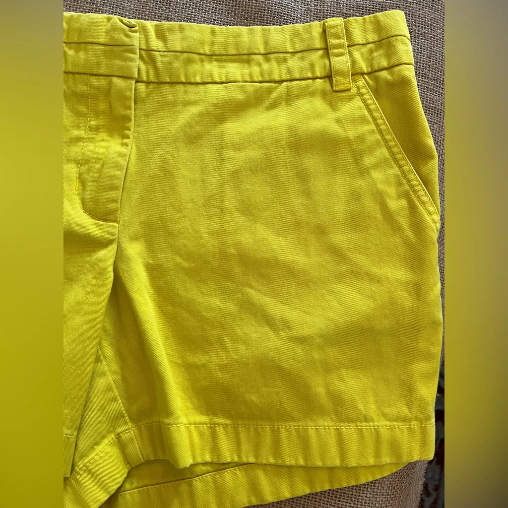 J. Crew Chino Yellow Shorts Classic Cotton 
Summer tennis prep beach classic - Image 2