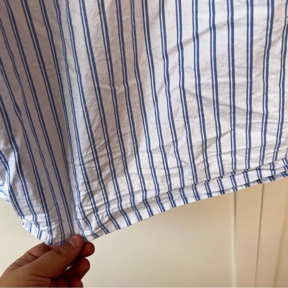 Princess Polly Women’s Laverne Stripe Long Sleeve Button Down Shirt White Size 6 - Image 12