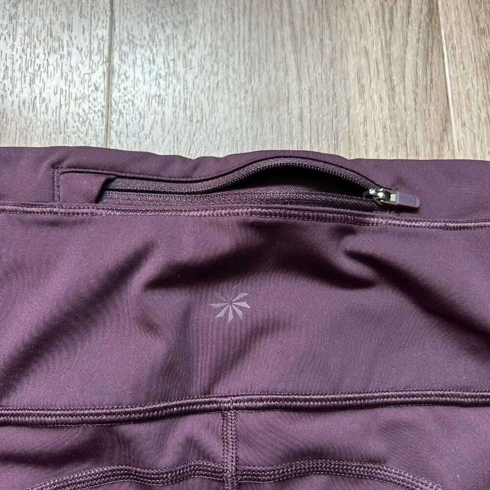Athleta Accelerate 7/8 Tight Crop Leggings in Agate Purple Size XS LIKE NEW - Image 11