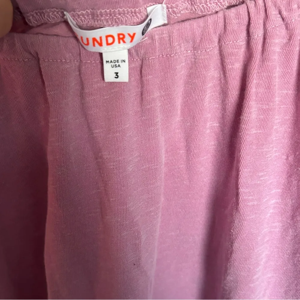 Sundry Tiered Maxi Skirt Soft Cotton Blend Pockets Pull On & Matching Top - Image 10