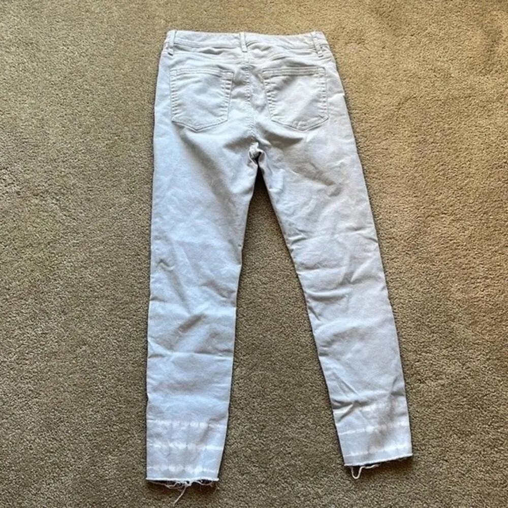 Loft Grey Jeans Skinny Tie Dye Ankle Detail‎ Size: 2 - Image 7