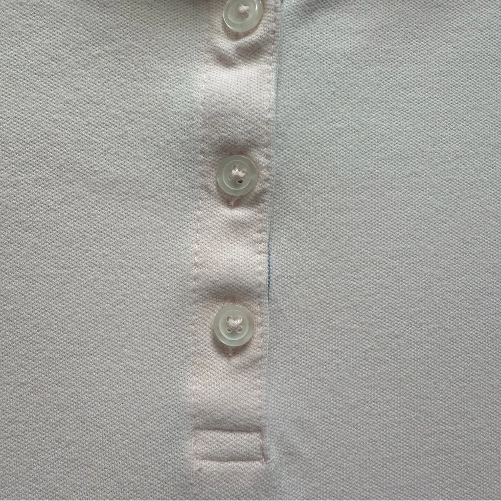 Tommy Hilfiger Solid Short Sleeve 5 Button Polo Womens Medium Pink - Image 2