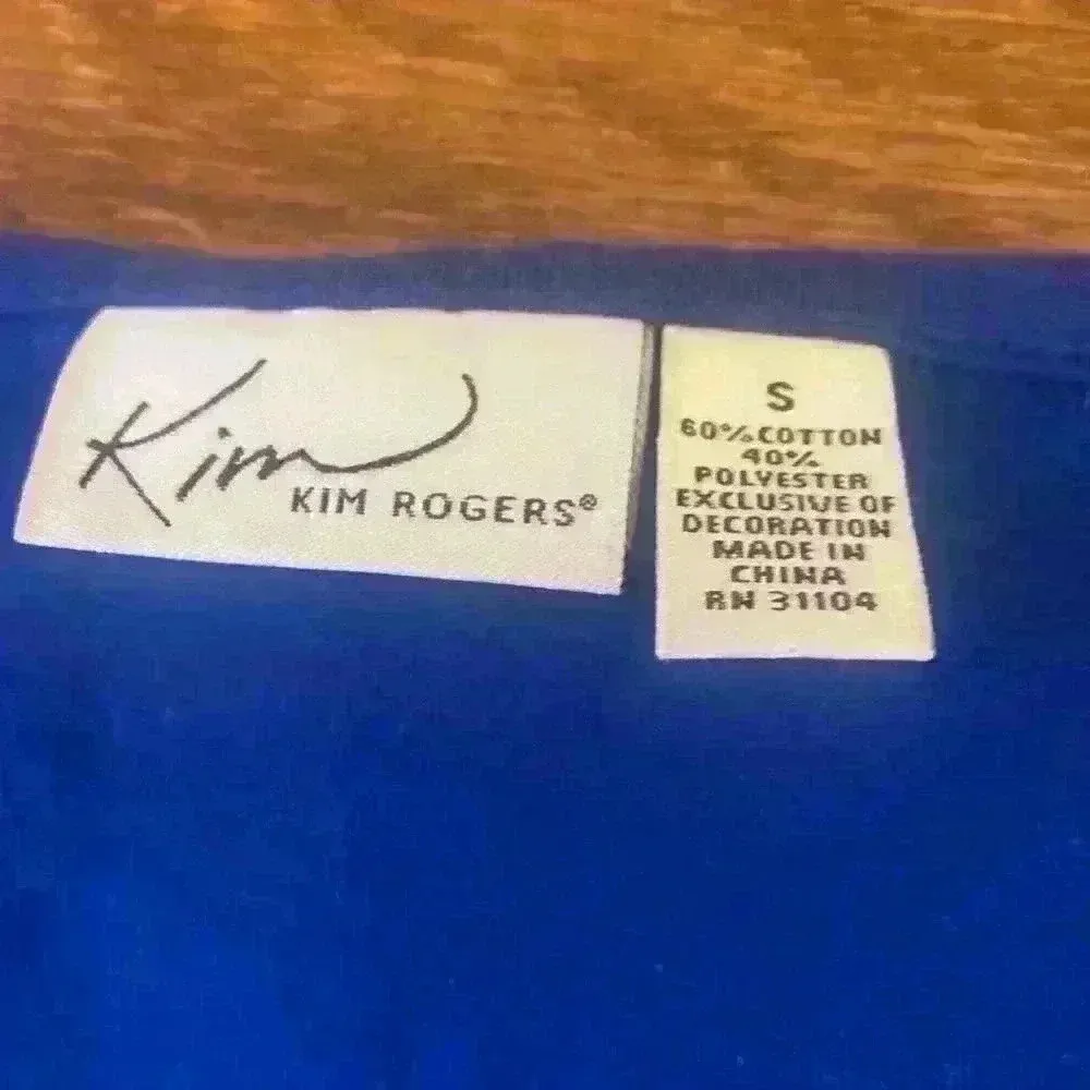 Christmas Winter Holiday Long Sleeve Tee embroidered sequins beading size Small - Image 6