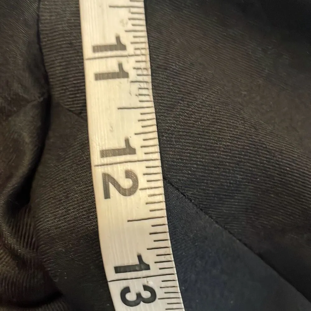 Loft Laura vintage linen blend black tapered pant size 10 - Image 4