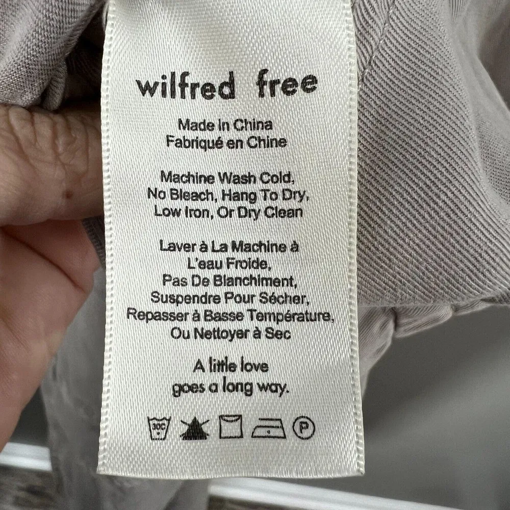 Aritzia Wilfred Free Valletta Overalls Jumpsuit One-Piece Khaki XS Crop - Image 8