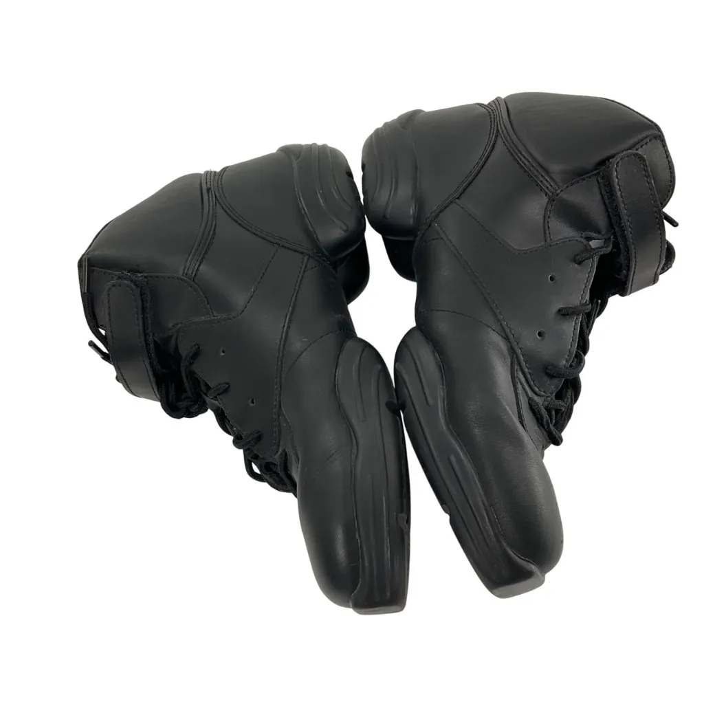 Capezio Fierce Black High-Top Dance Sneakers Womens Size 9 Leather Upper Lace-Up - Image 8