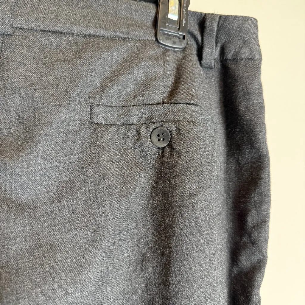 Eileen Fisher Wool Wide Leg Trouser Dress Pants Women's 8 Gray Stretch Career - Image 12