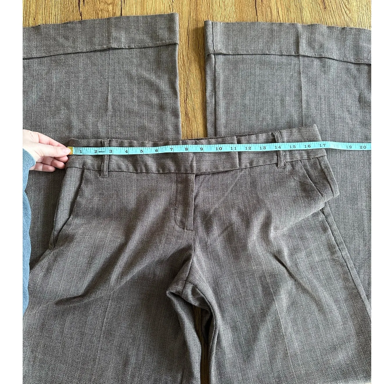 Charlotte Russe Vtg Style Low Rise Wide Leg Brown Trousers Size 9 - Image 5