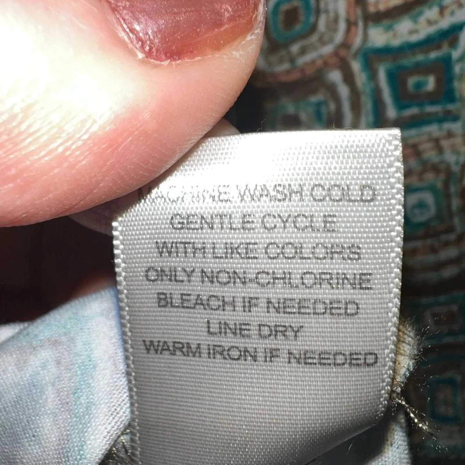 CJ Banks graphic print button front long sleeved jacket size 1X Blue - Image 10