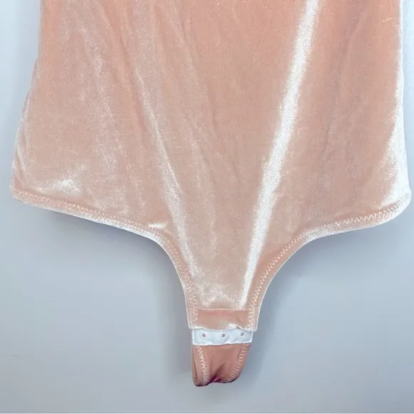 Madewell Tan Velvet Racerback Bodysuit Size‎ M - Image 9