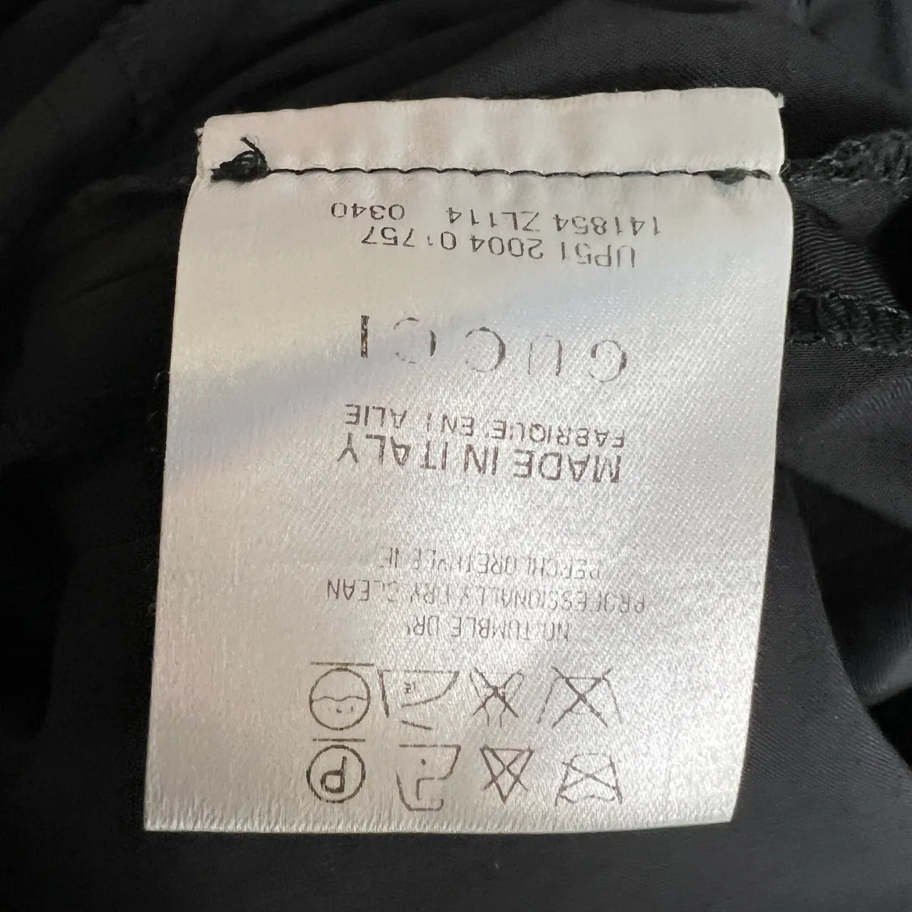 Gucci Black Pencil Skirt Twist Waist Size 38 IT 2/4 US Made in Italy Minimalist - Image 6