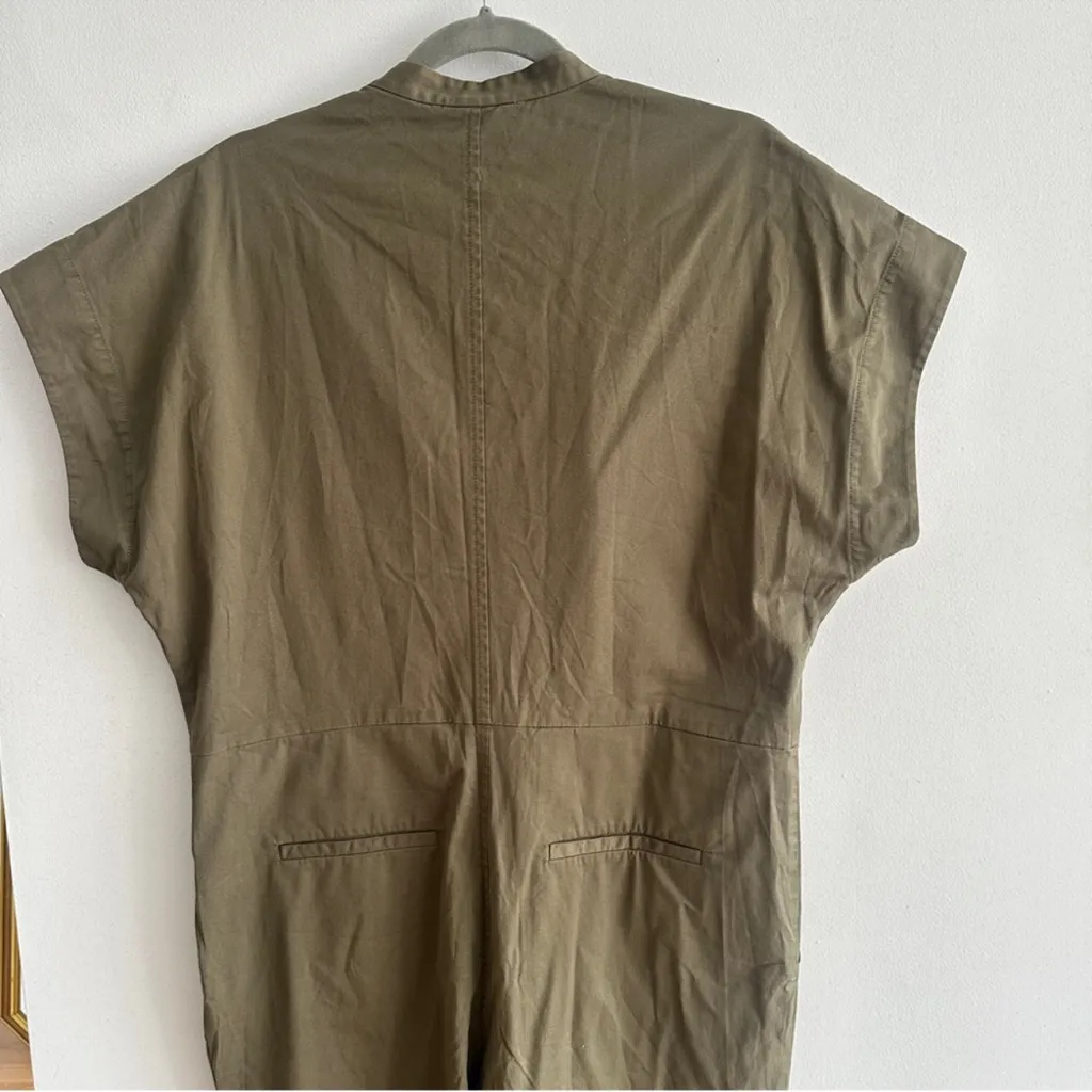 Everlane The Easy Workwear Jumpsuit in Olive Green‎ Kalamata Utility Size M - Image 4