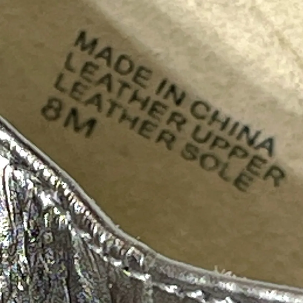 KORS Michael Kors Strappy Heels Silver/ Golden Tone Sandal Size 8 - Image 8