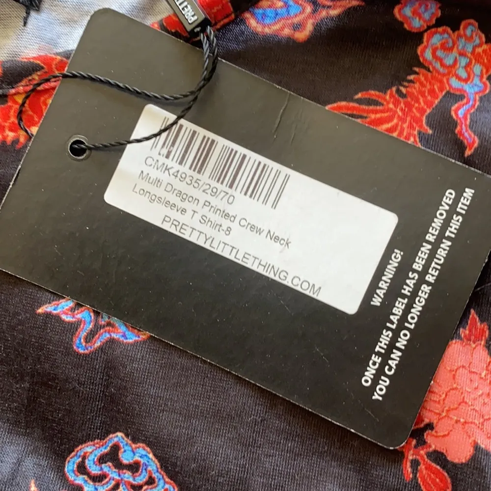 Multi Dragon Printed Crew Neck T Shirt - Image 5