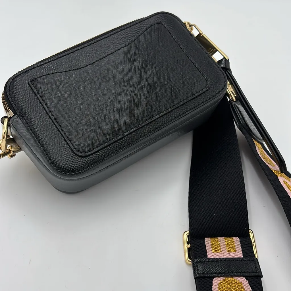 Marc Jacobs The Snapshot Black Crossbody Bag - Image 11