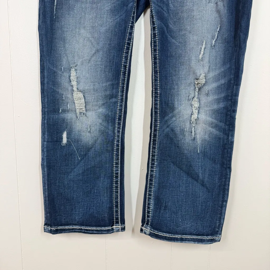 Miss Me Leopard Print Curvy Crop Jean - Image 8