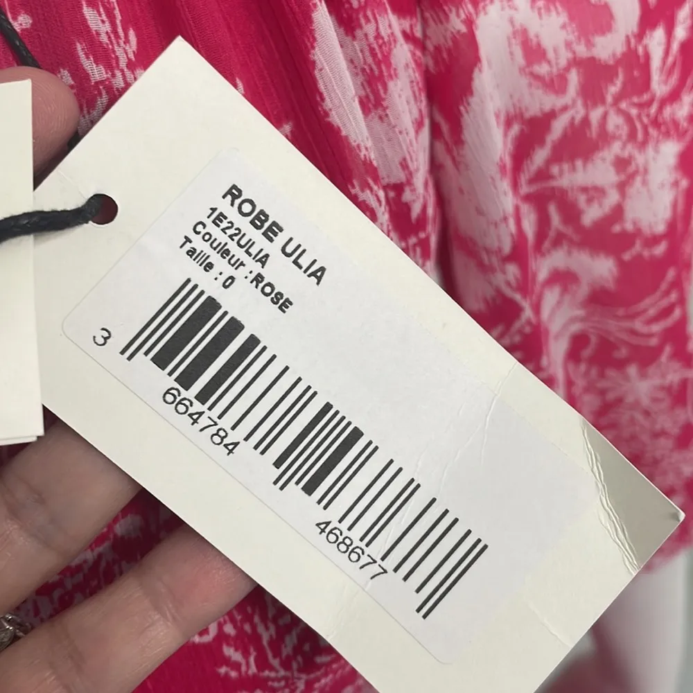 BA&SH Ulia Printed Wrap Mini Dress (Size Extra Small) NEW - Image 12