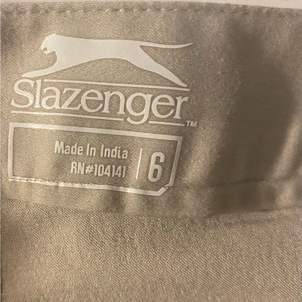 Slazenger Tan Golf Shorts Size 6 - Image 4