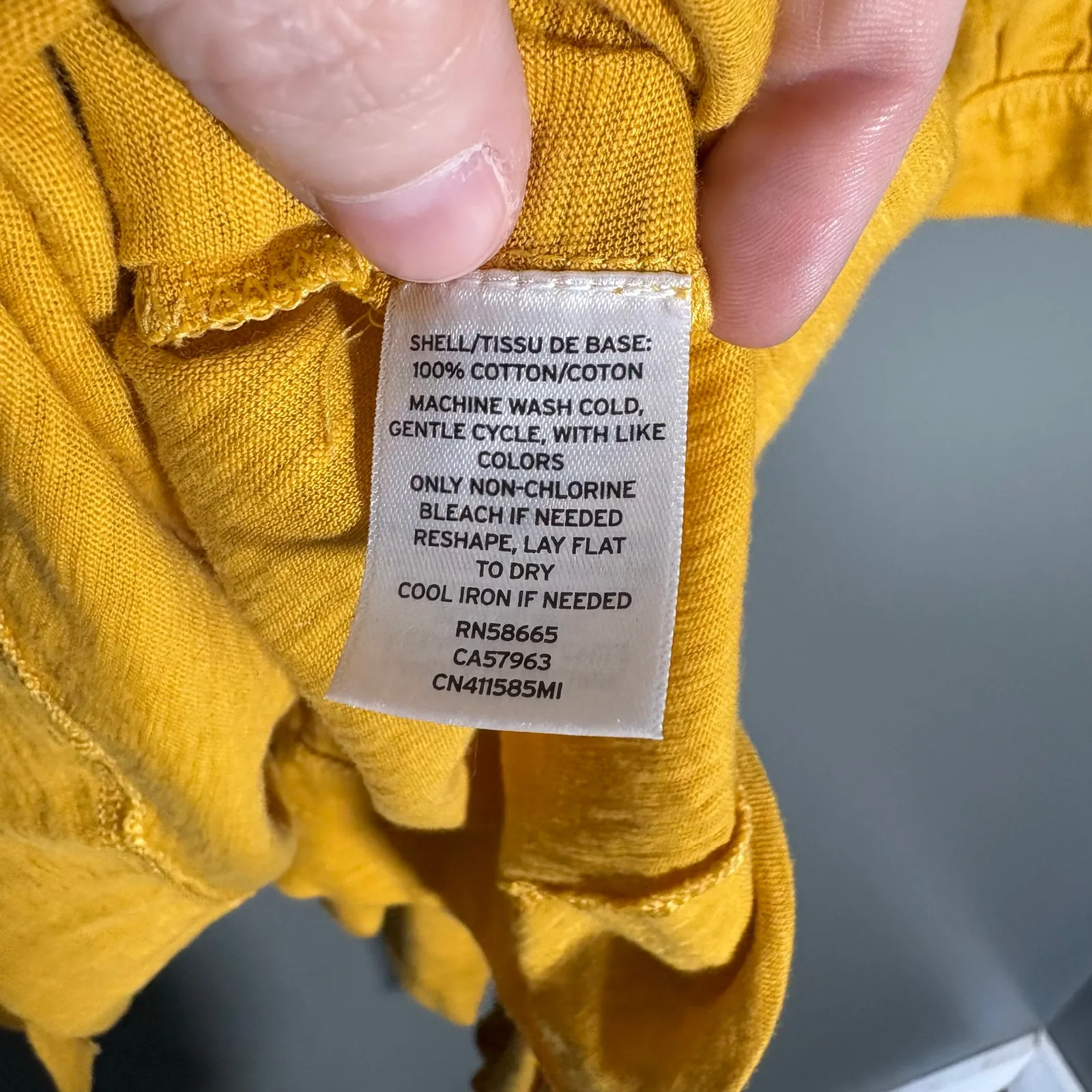 Caslon Women's Yellow Lagenlook Wrap Tunic Length Top - Size XXL - 100% Cotton - Image 7