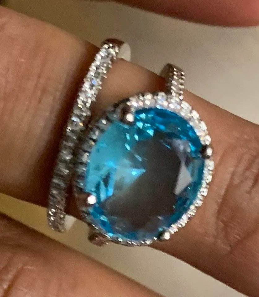 Beverly Hills Boutique Ring Set.. Silver - Image 5