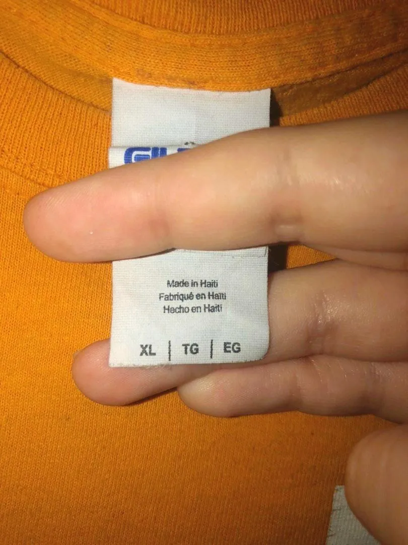 College TShirt Orange Size XL - Image 3